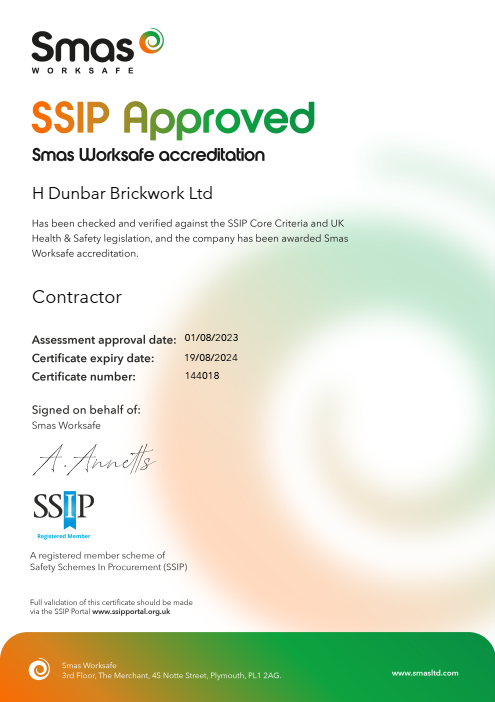 Our SMAS Certificate